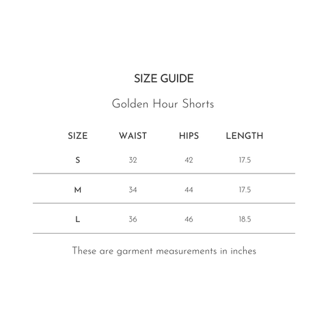 Golden Hour Shorts