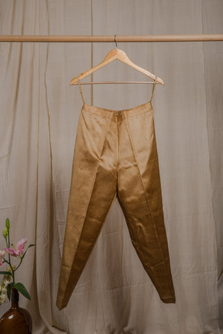 Gold Silk Pants